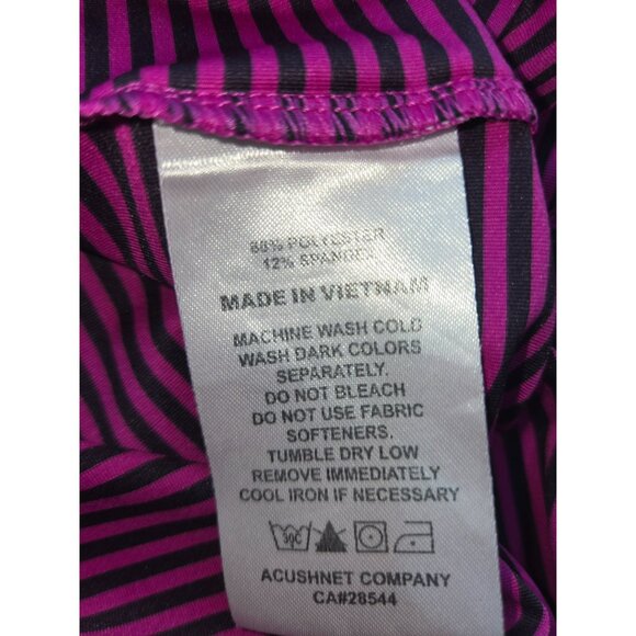 FOOTJOY FJ Men's Light Purple Striped Polo Golf Shirt Large - Picture 6 of 7